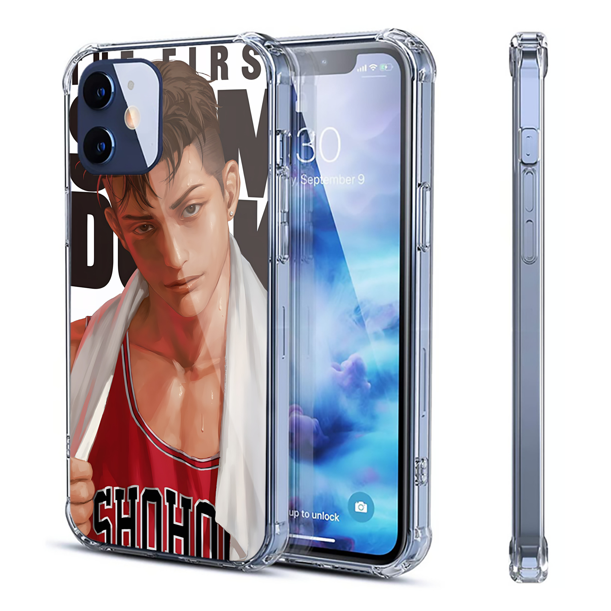 （画像用） SLAM DUNK／スラムダンク 【iPhone 12シリーズ対応】透明スマホケース（クリアソフトケース）